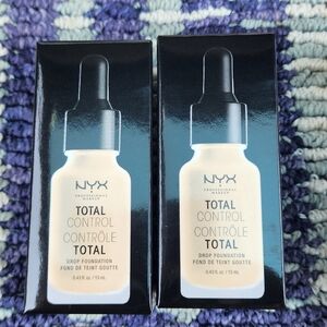 NYX New Bundle 2 Total Control Drop Foundation